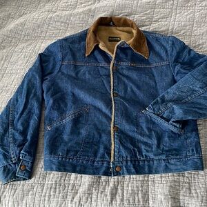 Vintage 70s Maverick lined denim ranch jacket